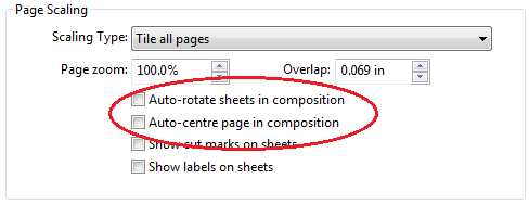 page scalling - composition