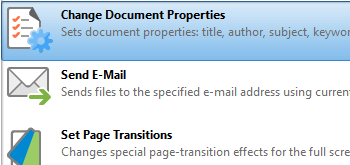 Change Document Properties